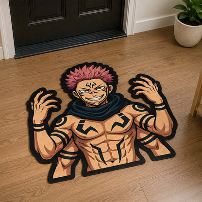 Tomura Shigaraki Cut-out Flat Rug | My Hero Academia Villain Anime Flat Rug | Premium MHA Gaming Room Decor