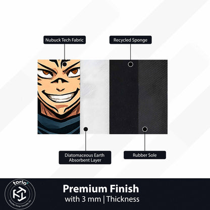 Tomura Shigaraki Cut-out Flat Rug | My Hero Academia Villain Anime Flat Rug | Premium MHA Gaming Room Decor