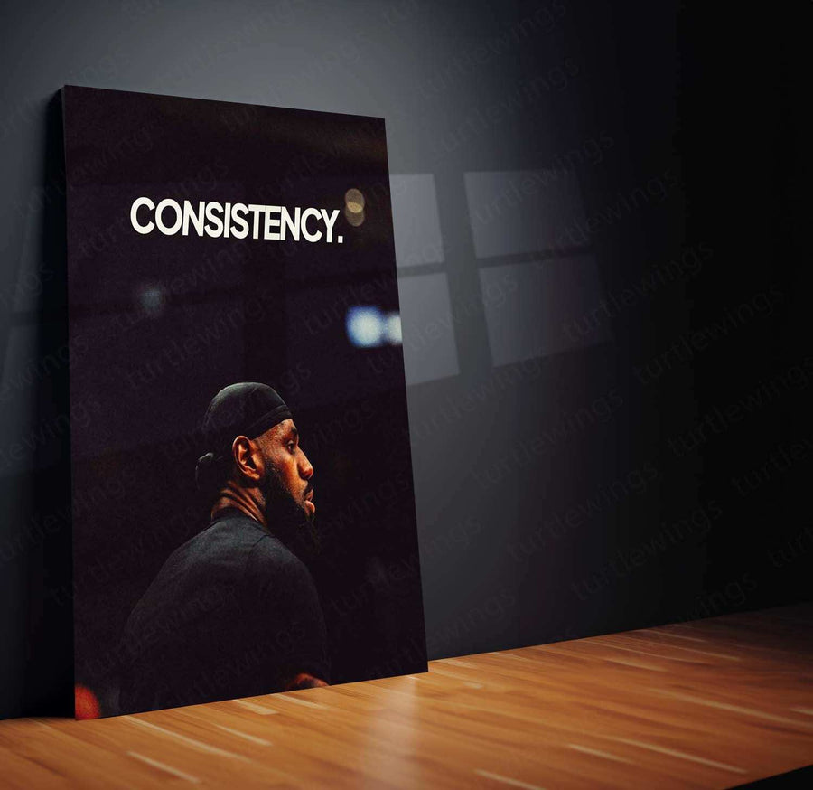 LeBron James Quote Metal Poster – Motivational Basketball Wall Art |