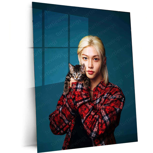 Lee Felix Metal Poster – Stray Kids Deep Voice & Dance Icon Wall Art for STAYs - TURTLEWINGS