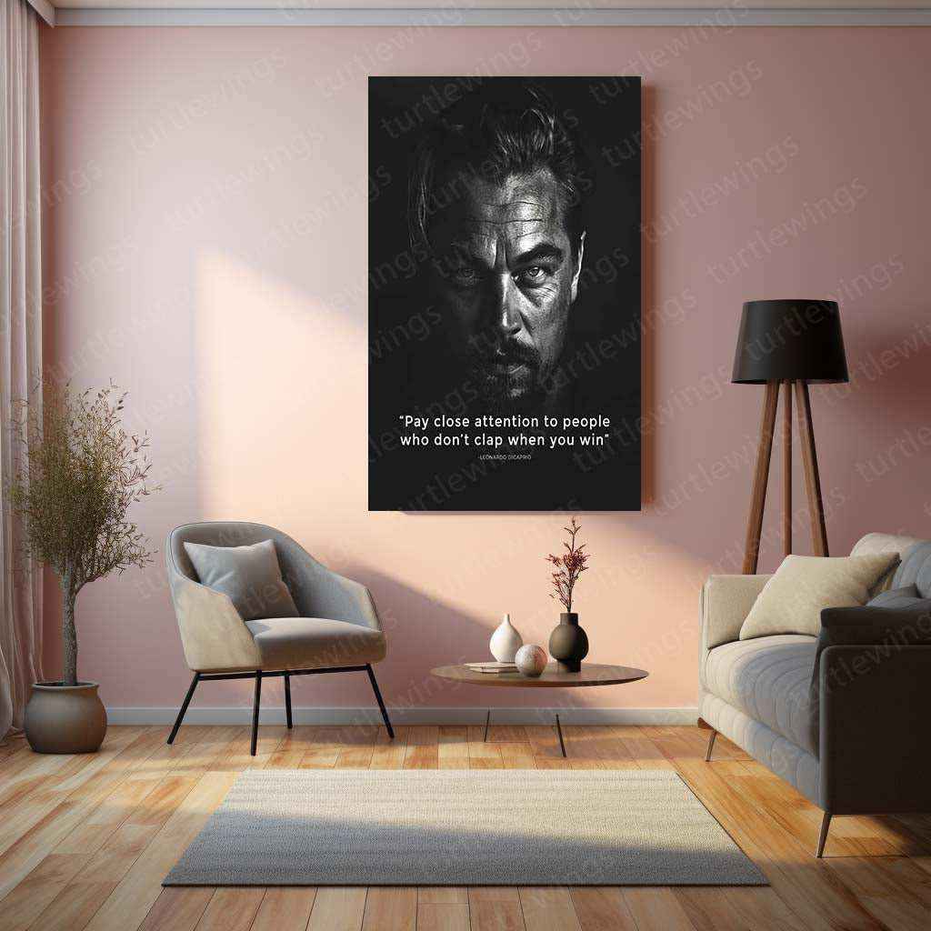 Leonardo DiCaprio Metal Poster | Hollywood Icon Wall Art | Cinematic Legend Decor - TURTLEWINGS