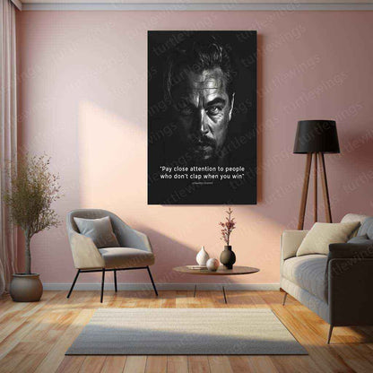 Leonardo DiCaprio Metal Poster | Hollywood Icon Wall Art | Cinematic Legend Decor - TURTLEWINGS
