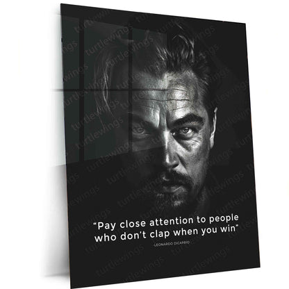 Leonardo DiCaprio Metal Poster | Hollywood Icon Wall Art | Cinematic Legend Decor - TURTLEWINGS