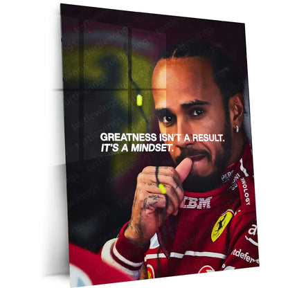 Lewis Hamilton Metal Poster | F1 Racing Legend Wall Art | Speed x Legacy Decor - TURTLEWINGS