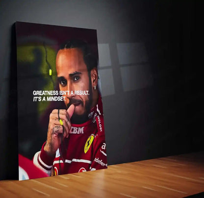 Lewis Hamilton Metal Poster | F1 Racing Legend Wall Art | Speed x Legacy Decor - TURTLEWINGS