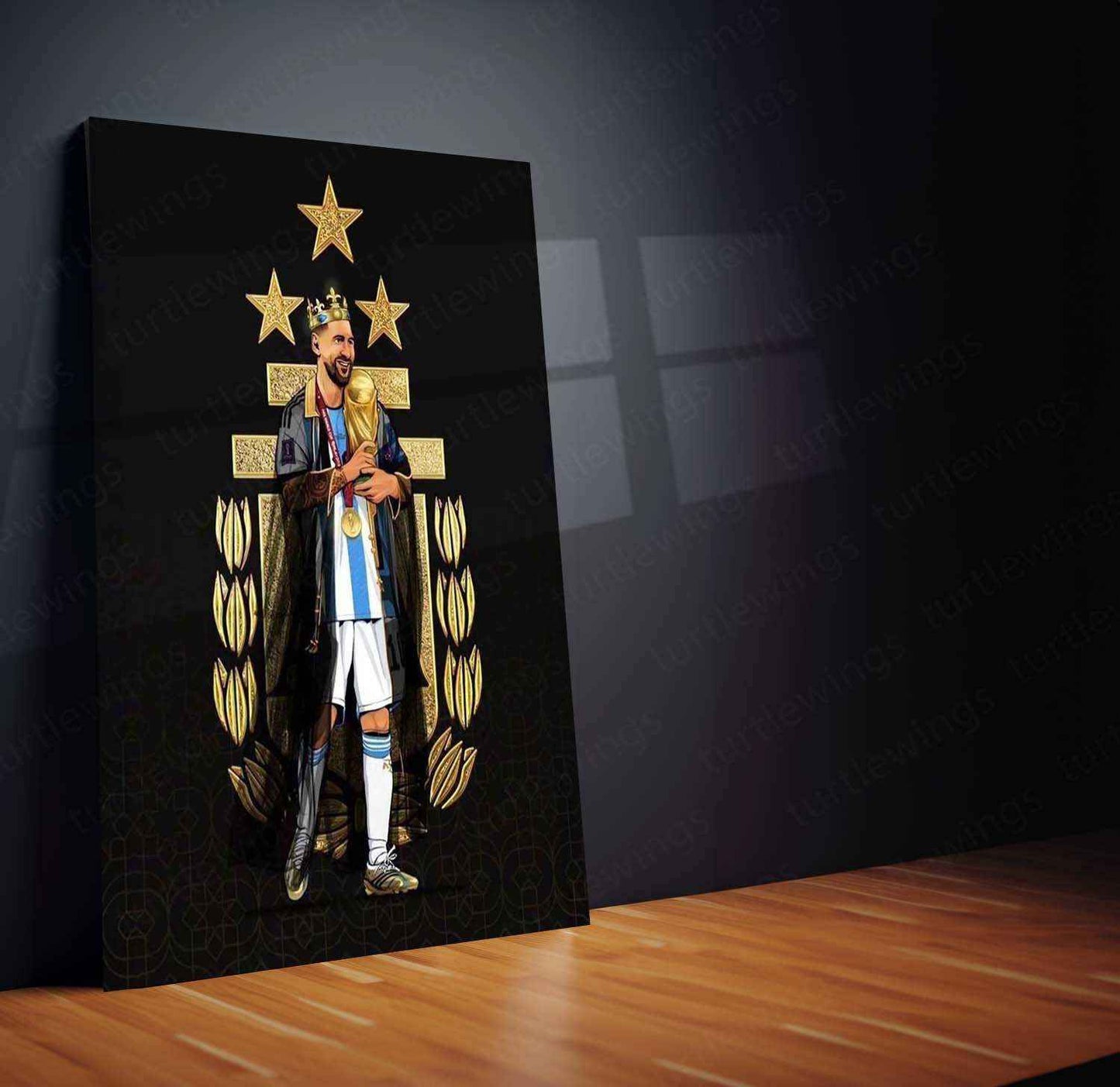 Lionel Messi Metal Poster – GOAT Football Wall Art | - TURTLEWINGS