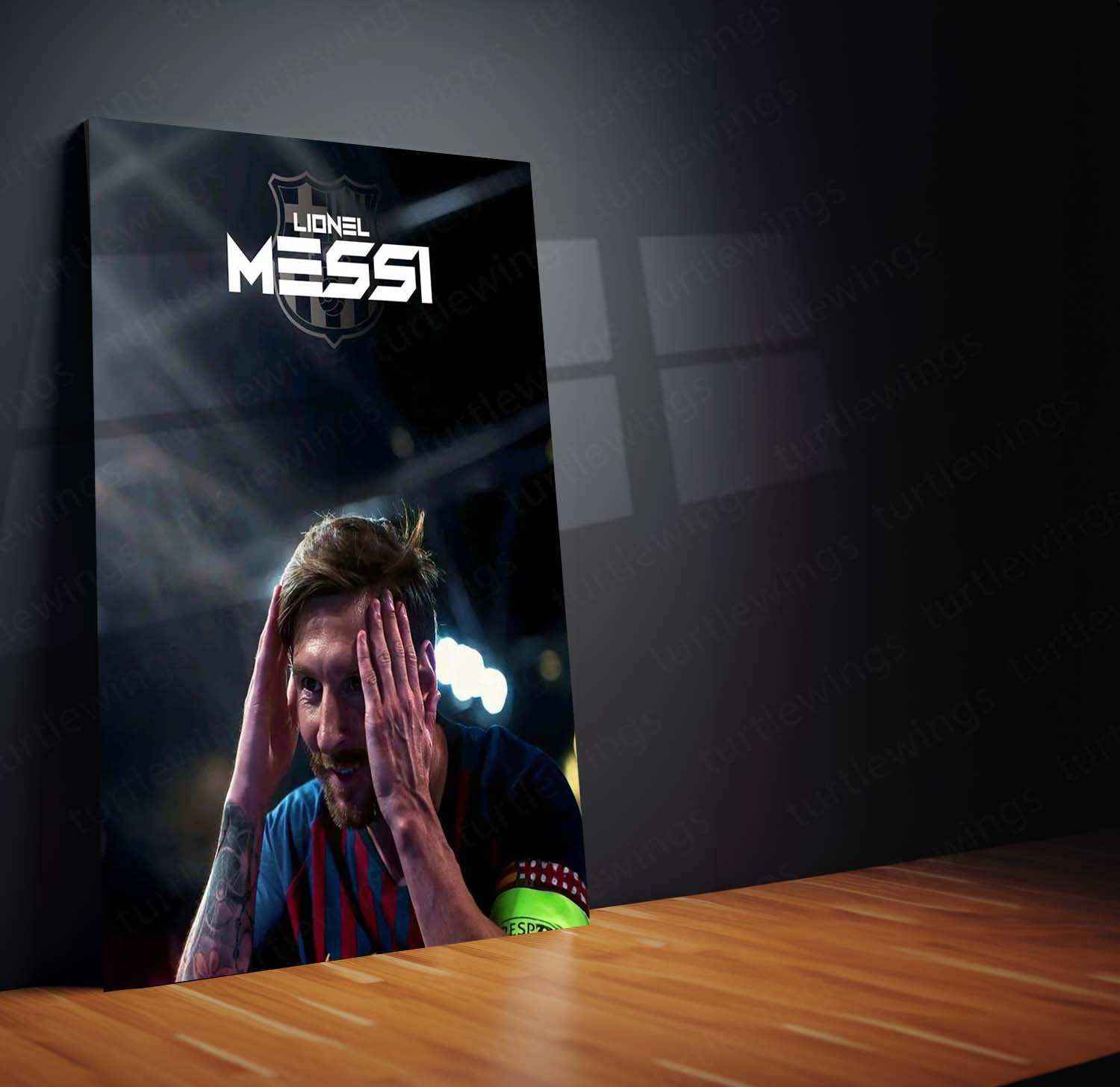 Lionel Messi Metal Poster – GOAT Football Wall Art | 2 - TURTLEWINGS
