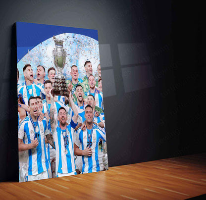 Lionel Messi Metal Poster – GOAT Football Wall Art 5 - TURTLEWINGS