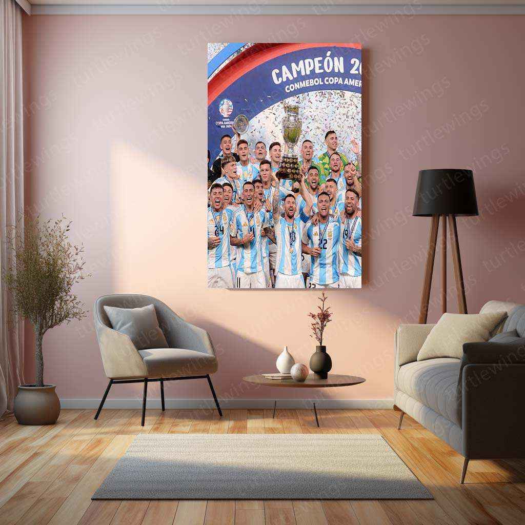 Lionel Messi Metal Poster – GOAT Football Wall Art 7 - TURTLEWINGS