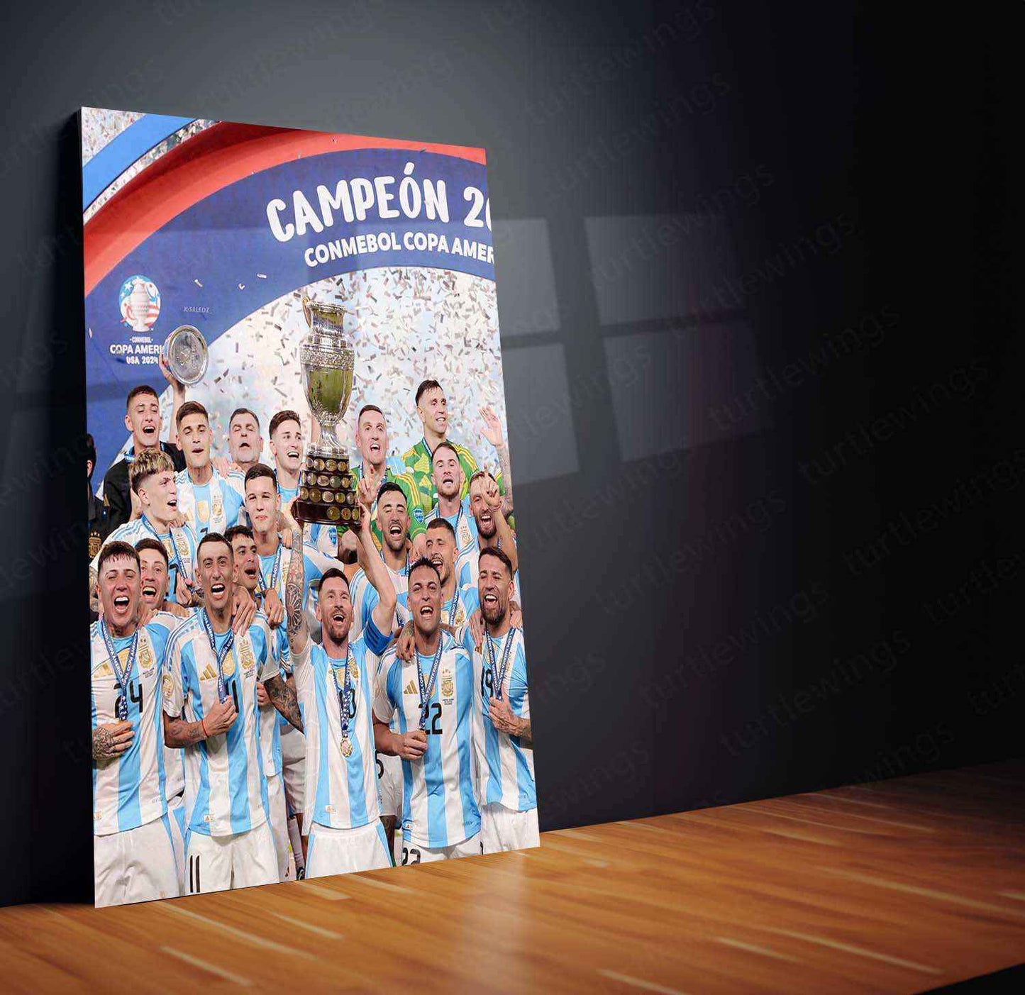 Lionel Messi Metal Poster – GOAT Football Wall Art 7 - TURTLEWINGS