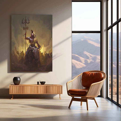 Lord Shiva Metal Poster – Mahadev Wall Art | Divine Hindu Spiritual Decor 10 - TURTLEWINGS