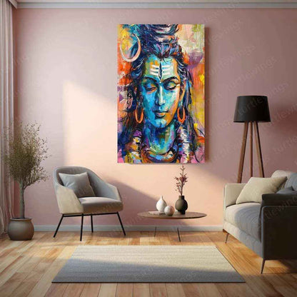 Lord Shiva Metal Poster – Mahadev Wall Art | Divine Hindu Spiritual Decor 6 - TURTLEWINGS