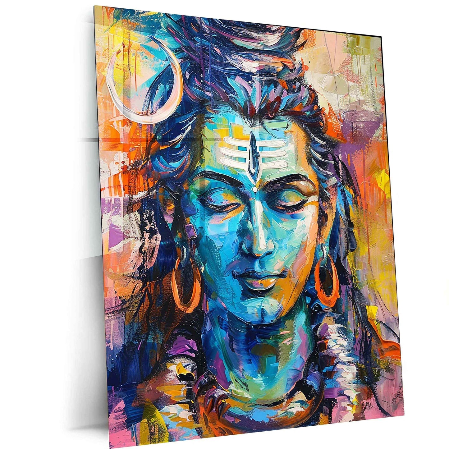 Lord Shiva Metal Poster – Mahadev Wall Art | Divine Hindu Spiritual Decor 6 - TURTLEWINGS