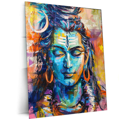 Lord Shiva Metal Poster – Mahadev Wall Art | Divine Hindu Spiritual Decor 6 - TURTLEWINGS
