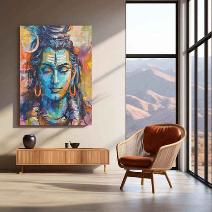 Lord Shiva Metal Poster – Mahadev Wall Art | Divine Hindu Spiritual Decor 6 - TURTLEWINGS