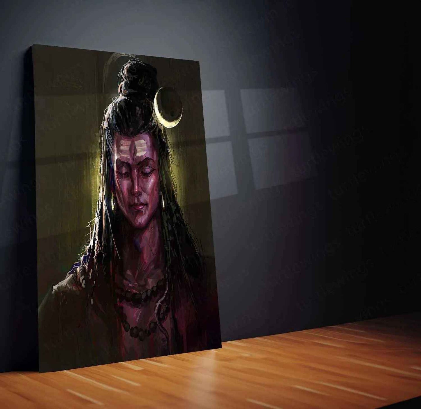 Lord Shiva Metal Poster – Mahadev Wall Art | Divine Hindu Spiritual Decor - TURTLEWINGS