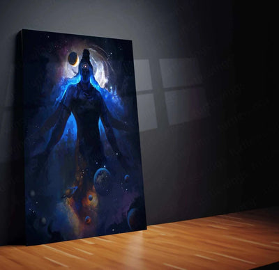 Lord Shiva Metal Poster – Mahadev Wall Art | Divine Hindu Spiritual Decor 2 - TURTLEWINGS