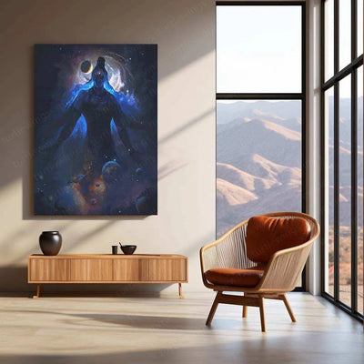 Lord Shiva Metal Poster – Mahadev Wall Art | Divine Hindu Spiritual Decor 2 - TURTLEWINGS
