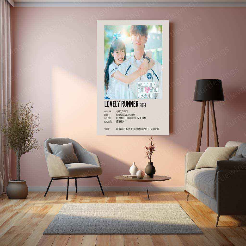 Lovely Runner Metal Poster – A Tribute to Time, Love, and Destiny - TURTLEWINGS