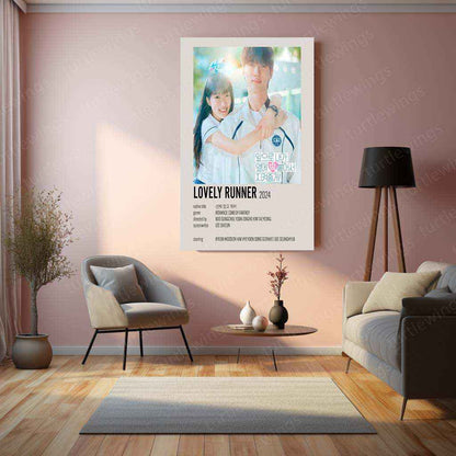 Lovely Runner Metal Poster – A Tribute to Time, Love, and Destiny - TURTLEWINGS