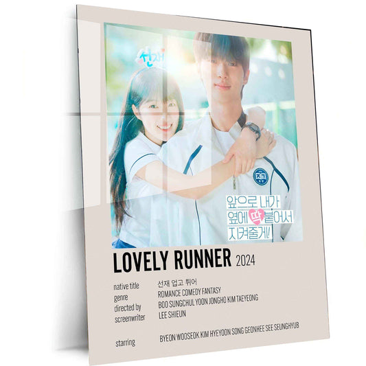 Lovely Runner Metal Poster – A Tribute to Time, Love, and Destiny - TURTLEWINGS