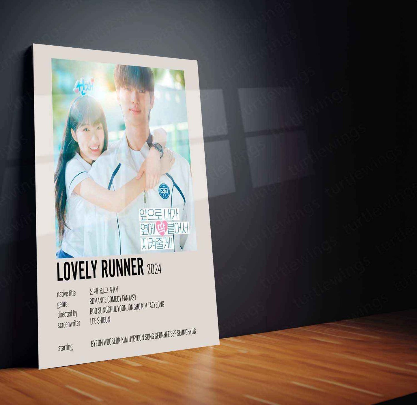 Lovely Runner Metal Poster – A Tribute to Time, Love, and Destiny - TURTLEWINGS