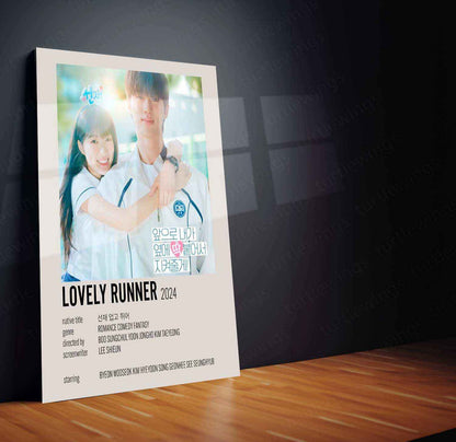 Lovely Runner Metal Poster – A Tribute to Time, Love, and Destiny - TURTLEWINGS