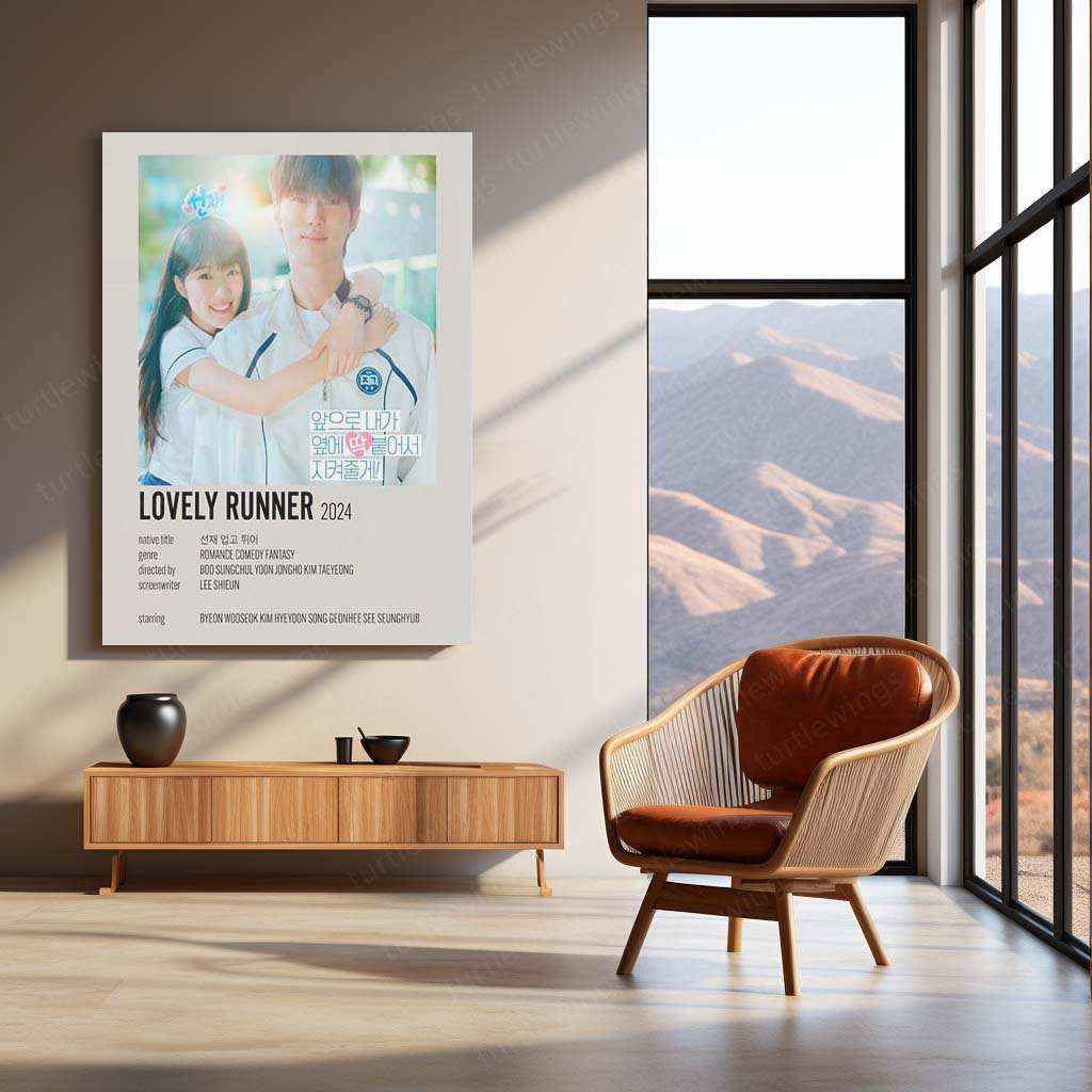 Lovely Runner Metal Poster – A Tribute to Time, Love, and Destiny - TURTLEWINGS