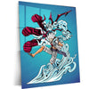 Anime Metal Poster | Luffy Gear 5 Metal Poster | One Piece Wall Art | Nika Transformation Anime Decor