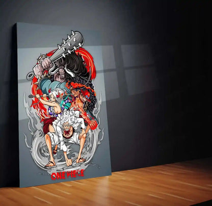 Anime Metal Poster | Luffy Gear Metal Poster | One Piece Wall Art | Nika Transformation Anime Decor (Copy) - TURTLEWINGS