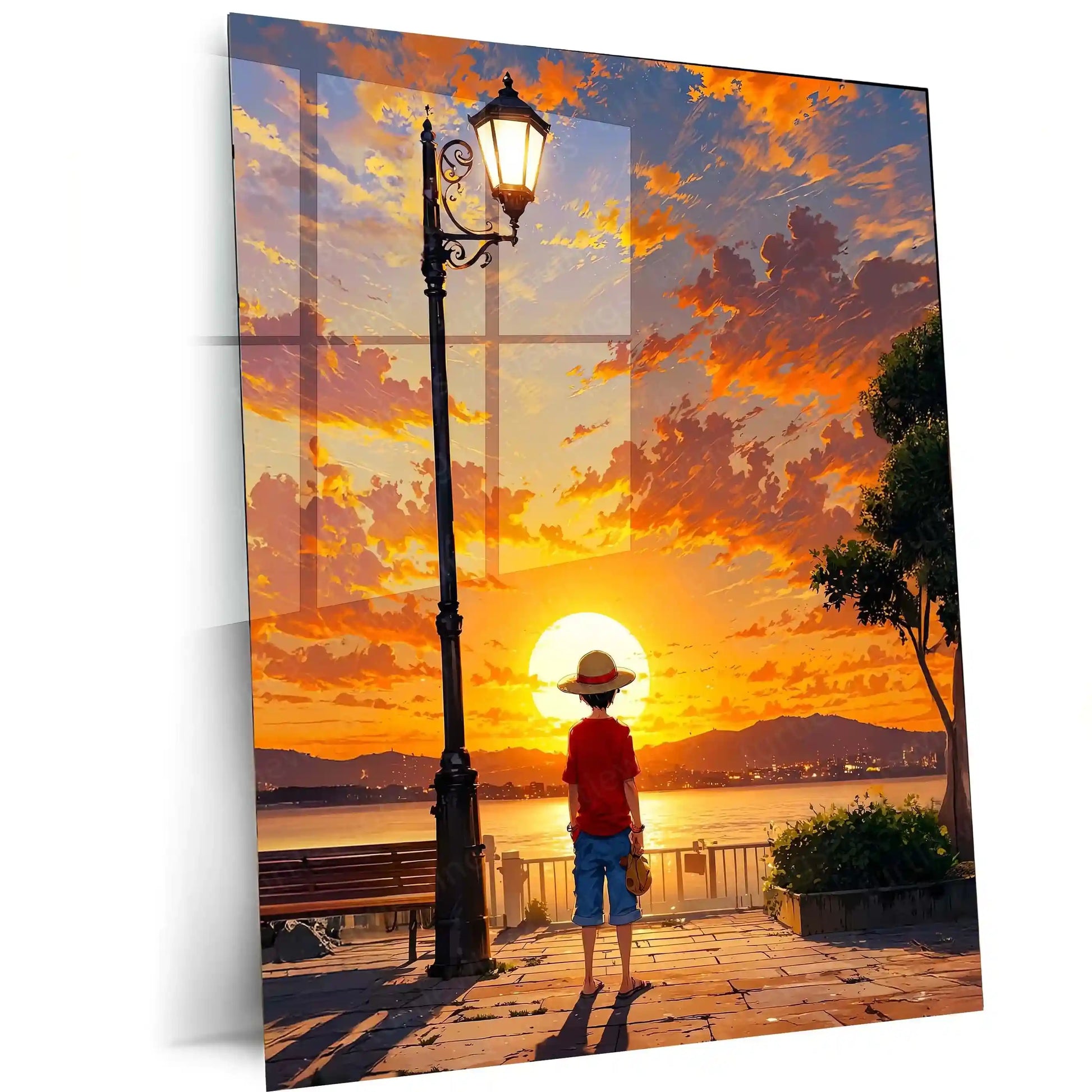 Anime Metal poster | Luffy One Piece Metal Poster – The King of Pirates Wall Art 01 - TURTLEWINGS