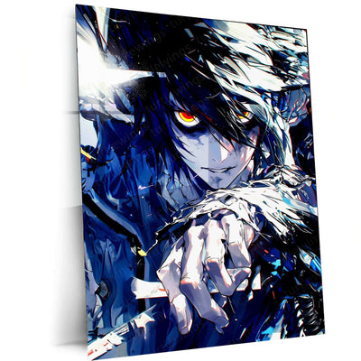 L Death Note Metal Poster – Mysterious Detective Anime Wall Art - TURTLEWINGS