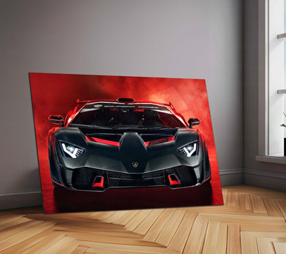 Lamborghini SC18 LED Neon Metal Frame Exotic Hypercar Wall Art | Supercar LED Neon Metal Decor