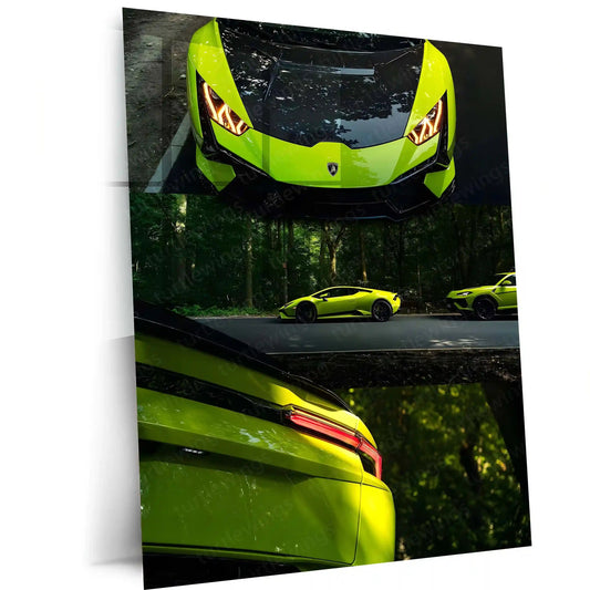 Car Metal Poster | Lamborghini | Relentless Speed, Power & Iconic Presence Metal Frame - TURTLEWINGS 