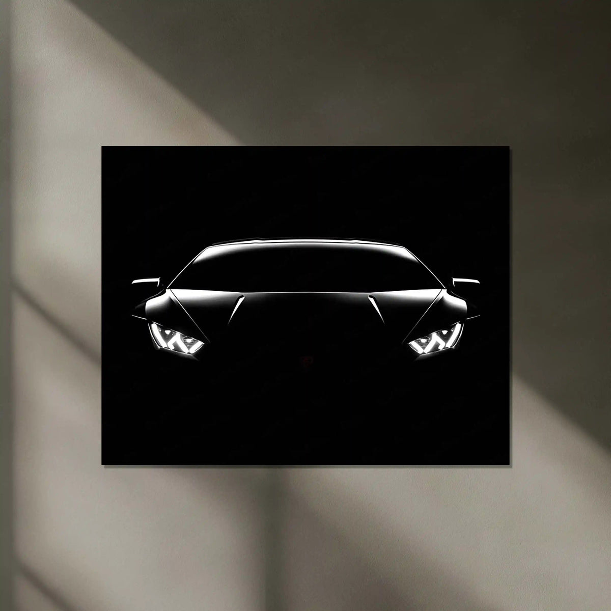 Lamborghini Silhouette – Apex Predator Neon LED Metal Poster | Supercar Glow Edition | Luxury Automotive Wall Art - TURTLEWINGS