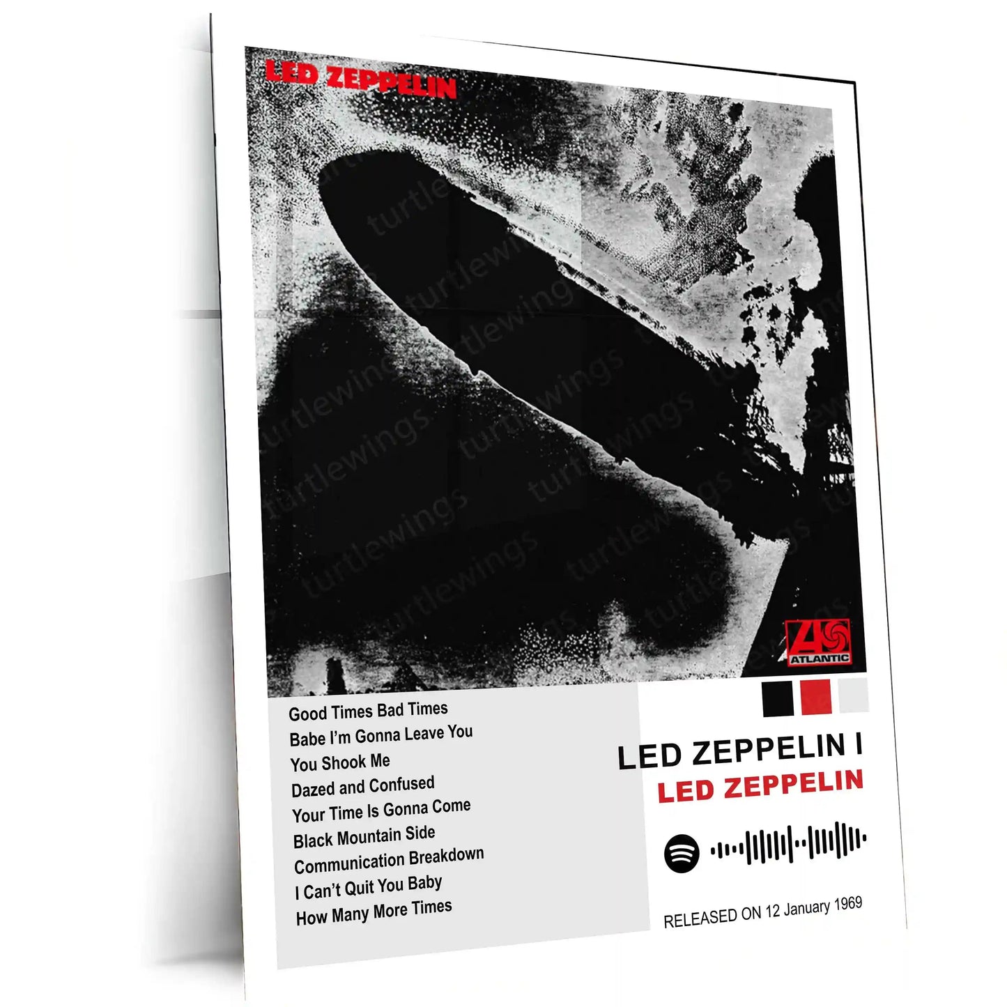 Led Zeppelin Complete Collection | Set of 13 | Set of 8 | Set of 4 | Album Posters Metal Frames Hard Rock Foundations. Blues Power. Timeless Legends. - TURTLEWINGS