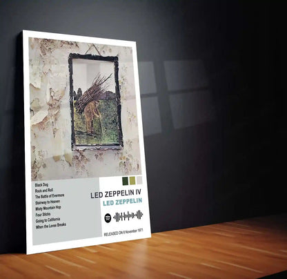 Led Zeppelin Complete Collection | Set of 13 | Set of 8 | Set of 4 | Album Posters Metal Frames Hard Rock Foundations. Blues Power. Timeless Legends. - TURTLEWINGS