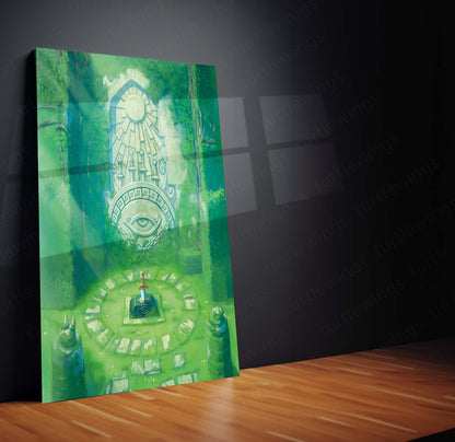 Game Metal Poster | Legend of Zelda Metal Frame | Premium Gaming Wall Art | HD Metal Poster