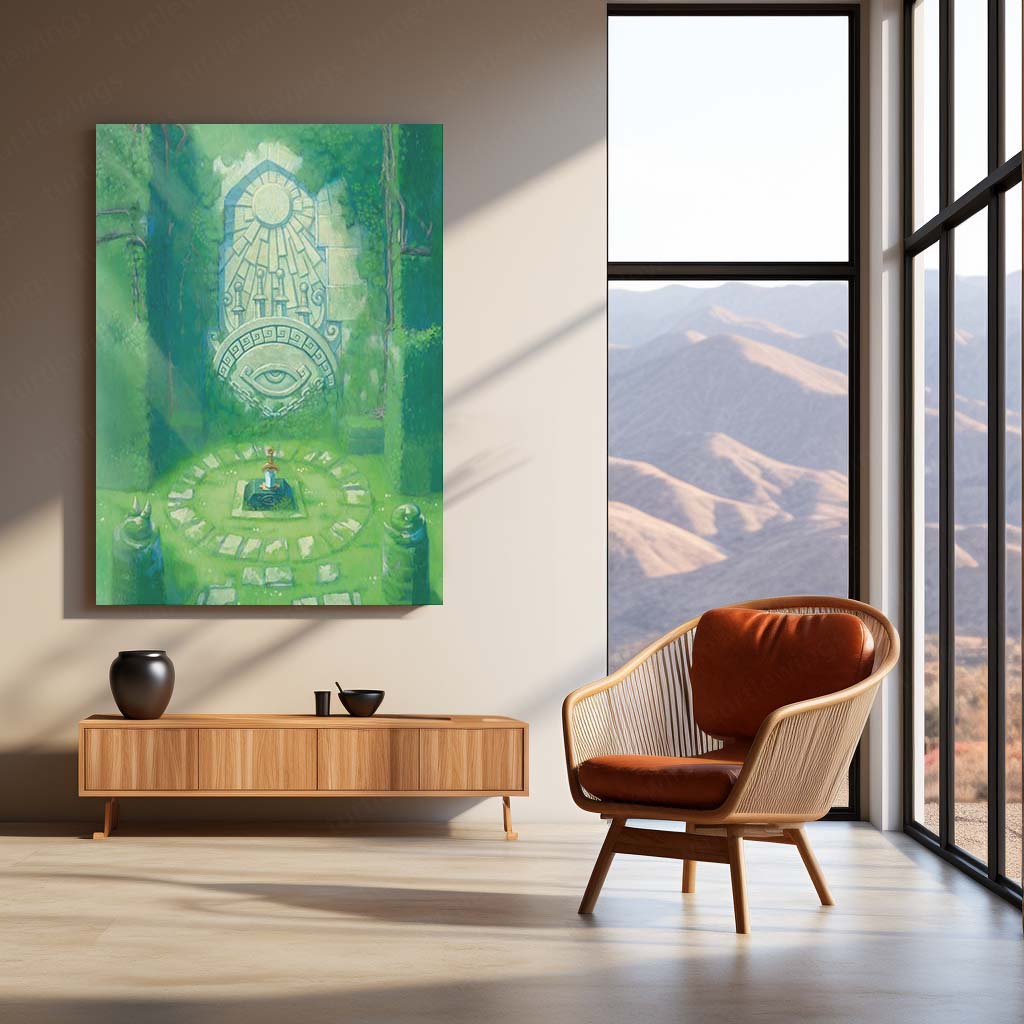 Game Metal Poster | Legend of Zelda Metal Frame | Premium Gaming Wall Art | HD Metal Poster