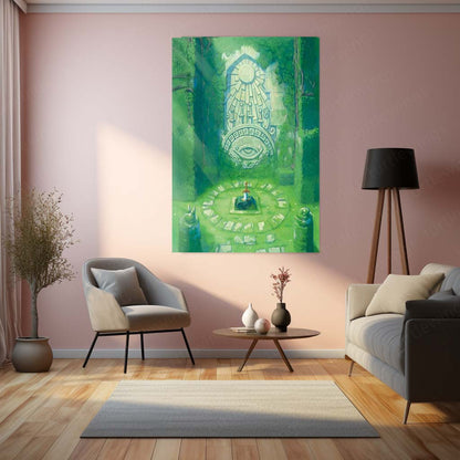 Game Metal Poster | Legend of Zelda Metal Frame | Premium Gaming Wall Art | HD Metal Poster