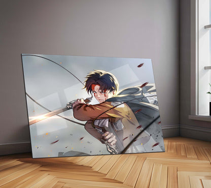 Anime Metal Poster | Levi Ackerman Metal Poster | Humanity’s Strongest Soldier Anime Wall Art  Elite Scout Regiment Warrior Metal Frame by TurtleWings