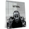 Quote Metal Poster | Lewis Hamilton – I Was Born to Win | Formula 1 Champion Quote Metal Frame | Motivation Wall Art