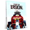 Quote Metal Poster | Lewis Hamilton “Chase the Vision” Metal Print | Ferrari Racing Motivational Wall Art | Formula Motorsport Poster