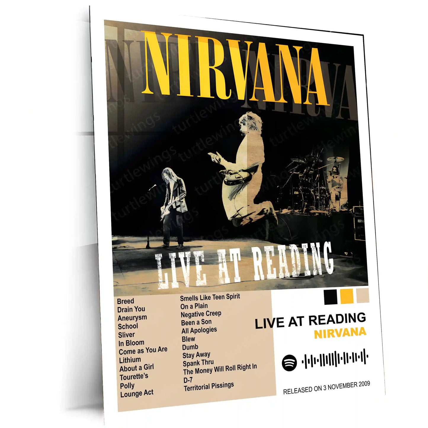 Nirvana Complete Collection | Set of 11 | Set of 4 | Set of 8| Album Posters Metal Frames Grunge Legacy. Iconic Albums. Timeless Wall Statement. - TURTLEWINGS
