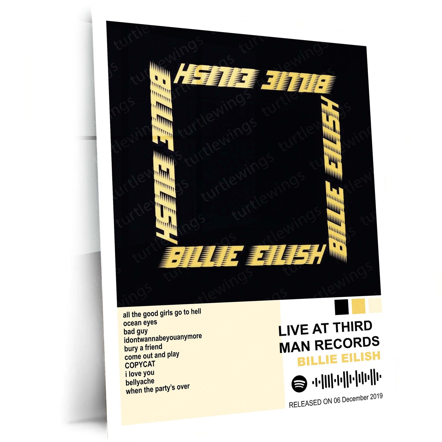 Billie Eilish – Complete Album Collection | Set of 6 | Set of 4 |Premium Metal Poster Set