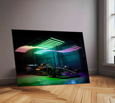 Mercedes-AMG Petronas Metal Poster | Formula 1 Racing Artwork | Silver Arrows Wall Decor - TURTLEWINGS