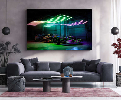 Mercedes-AMG Petronas Metal Poster | Formula 1 Racing Artwork | Silver Arrows Wall Decor - TURTLEWINGS