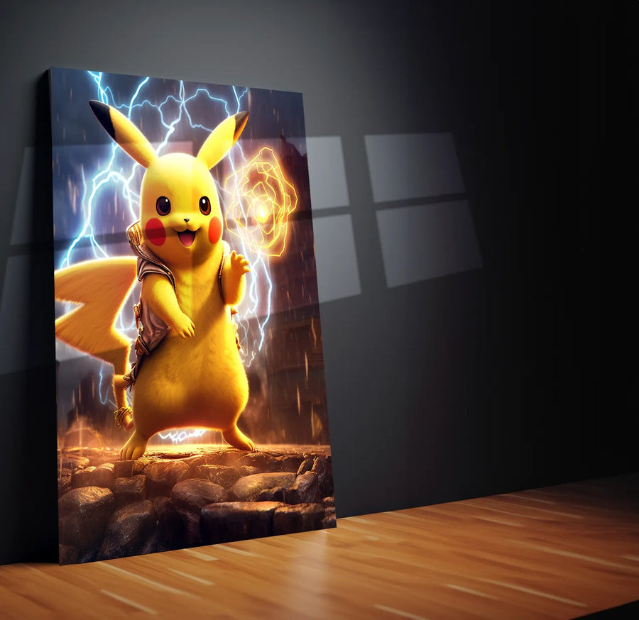 Pikachu Metal Poster ppokemonn - TURTLEWINGS 