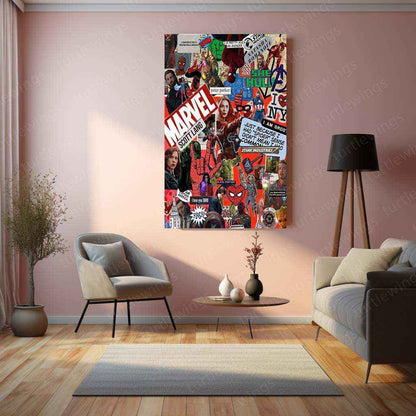 MARVEL Metal Poster – Epic Superhero Wall Art | Avengers & MCU Decor 5 - TURTLEWINGS