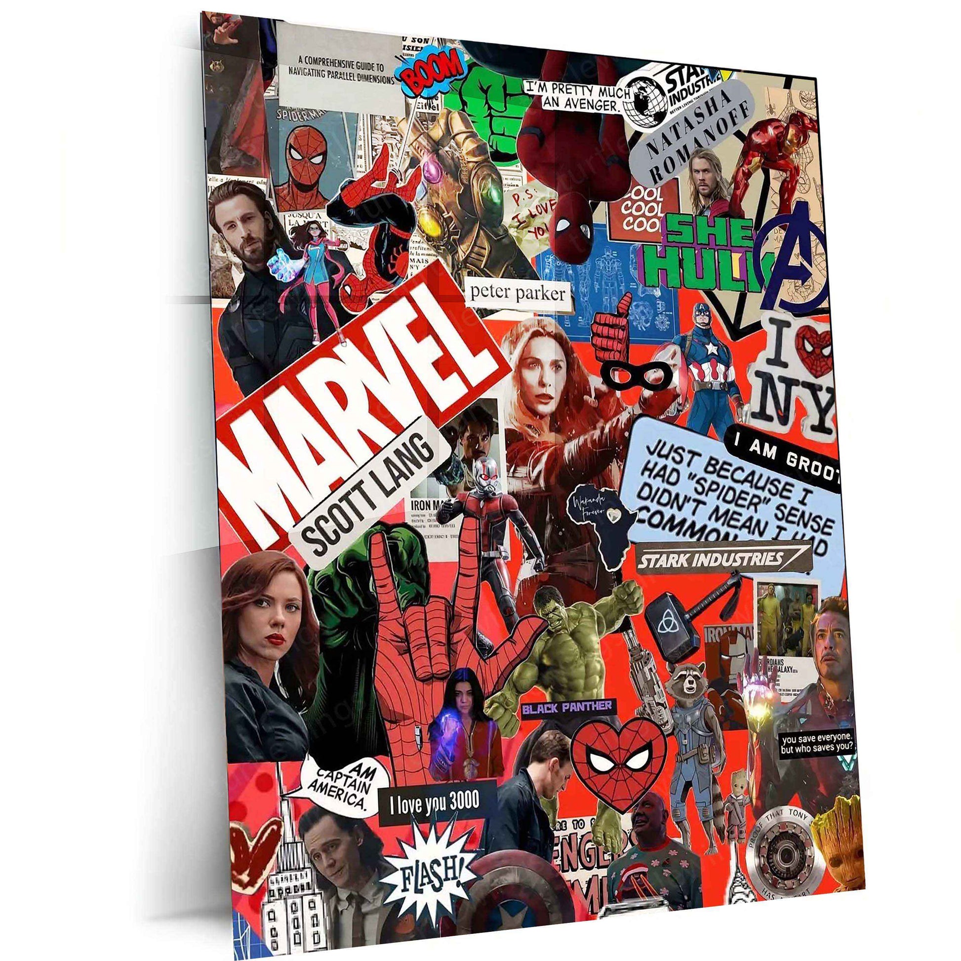 MARVEL Metal Poster – Epic Superhero Wall Art | Avengers & MCU Decor 5 - TURTLEWINGS